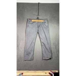 Levis 511 Jeans Mens 34x32 Gray Slim Fit Tapered‎ Stretch Denim Pants